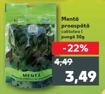 Kaufland Mentă proaspătă calitatea l pungă 30g Ofertă