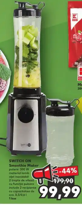 Kaufland SWITCH ON Smoothie Maker, 300W Ofertă