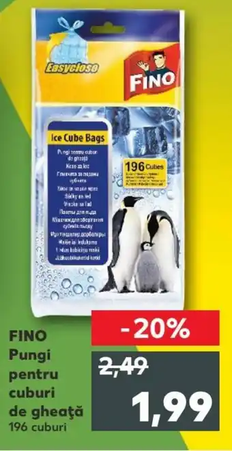Kaufland FINO Pungi pentru cuburi de gheaţă 196 cuburi Ofertă