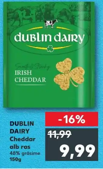 Kaufland DUBLIN DAIRY Cheddar alb ras, 150g Ofertă