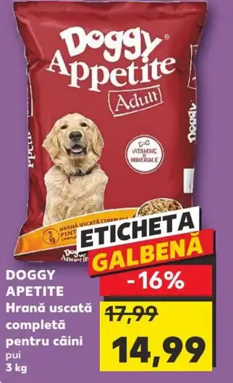 Kaufland DOGGY APETITE Hrană uscată completă pentru câini 3kg Ofertă