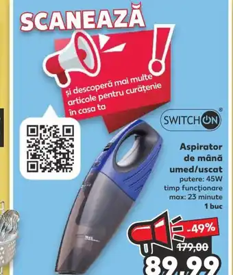 Kaufland Aspirator de mână umed/uscat 1 buc Ofertă