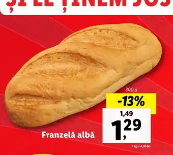 Lidl Franzelă albă 300g Ofertă