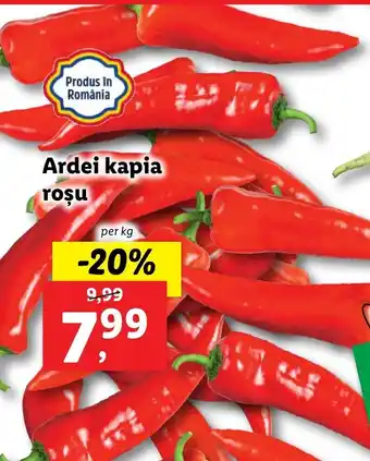 Lidl Ardei kapia roşu 1kg Ofertă