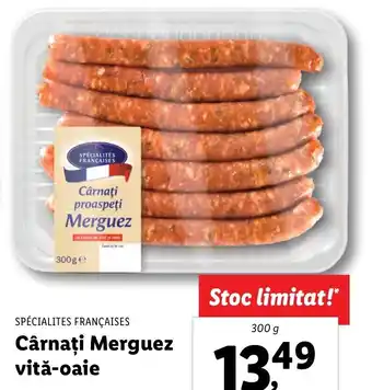 SPECIALITÉS FRANÇAISES Cârnaţi Merguez vită-oaie 300g