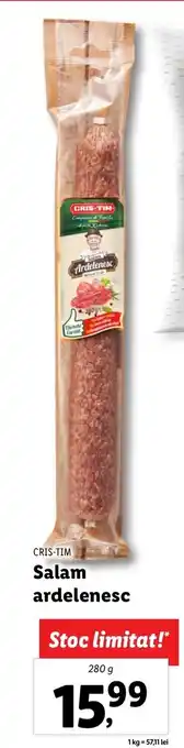Lidl CRIS-TIM Salam ardelenesc 280g Ofertă