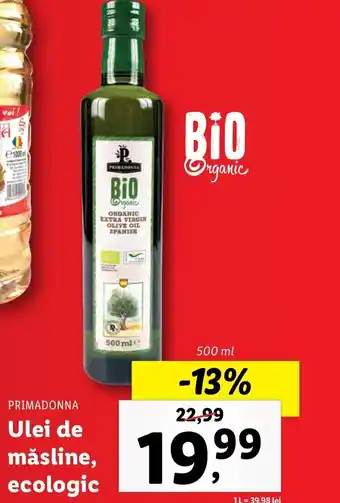 Lidl PRIMADONNA Ulei de măsline, ecologic 500ml Ofertă