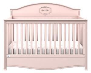Patut bebe cu sertar good night lemn/mdf flamingo 140 x 70 cm