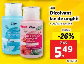 CIEN Dizolvant lac de unghii 200ml
