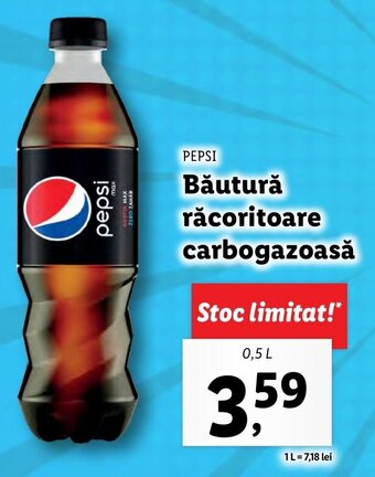 Lidl PEPSI Băutură răcoritoare carbogazoasă 0.5l Ofertă