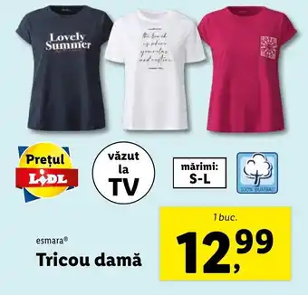 Lidl Esmara Tricou damă 1 buc. Ofertă