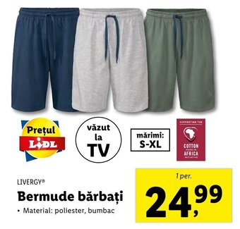 Lidl LIVERGY Bermude bărbați 1 per Ofertă