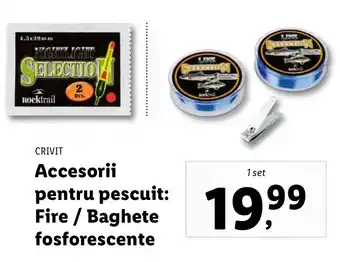 Lidl CRIVIT Accesorii pentru pescuit: Fire / Baghete fosforescente 1 set Ofertă