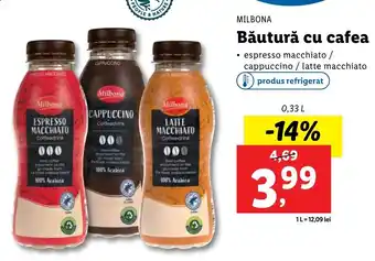 Lidl MILBONA Băutură cu cafea 0.33l Ofertă