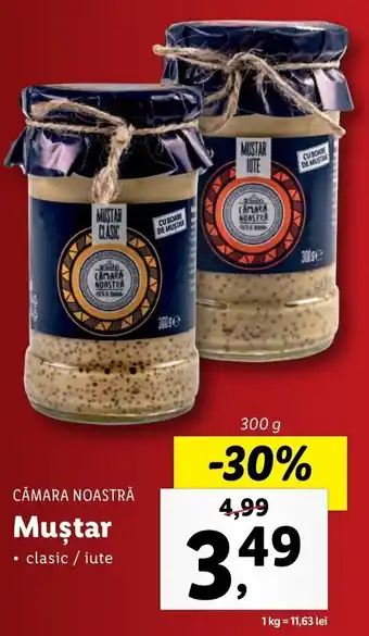 Lidl CĂMARA NOASTRĂ Muştar 300g Ofertă