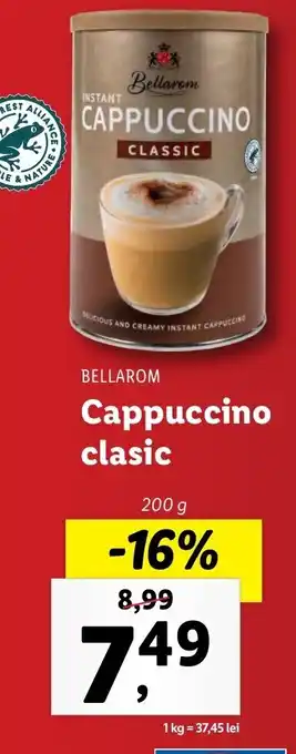 Lidl BELLAROM Cappuccino clasic 200g Ofertă