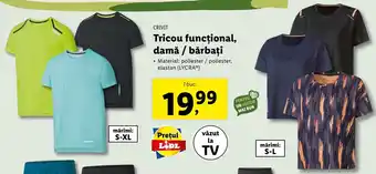 Lidl CRIVIT Tricou funcțional, damă / bărbați 1 buc. Ofertă