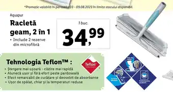 Aquapur Racletă geam, 2 în 1 1 buc.