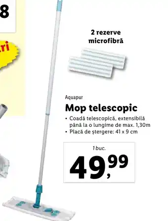 Aquapur Mop telescopic 1 buc.