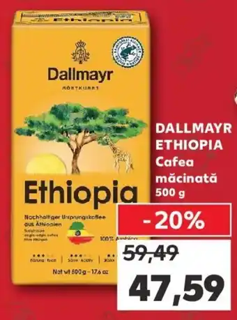 Kaufland DALLMAYR ETHIOPIA Cafea măcinată 500g Ofertă