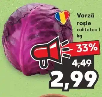 Kaufland Varză roşie calitatea l 1 kg Ofertă