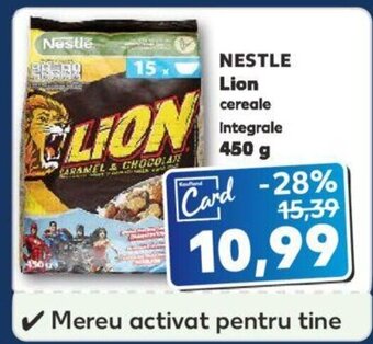 Kaufland NESTLE Lion cereale Integrale 450 g Ofertă