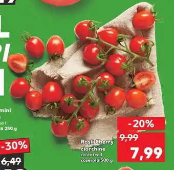 Kaufland Roşii Cherry ciorchine calitatea l caserolă 500 g Ofertă