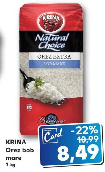Kaufland KRINA Orez bob mare 1 kg Ofertă