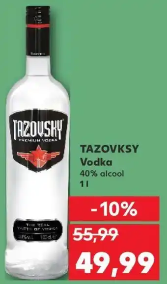 Kaufland TAZOVKSY Vodka 40% alcool 1l Ofertă