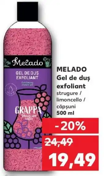 Kaufland MELADO Gel de duş exfoliant 500ml Ofertă