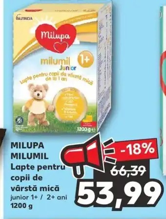 Kaufland MILUPA MILUMIL Lapte pentru copli de vârstă mică 1200g Ofertă