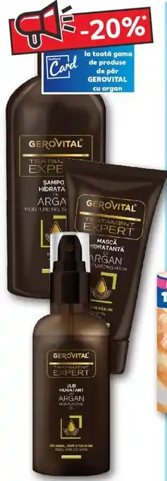 Kaufland GEROVITAL la toată gama de produse de păr GEROVITAL cu argan Ofertă