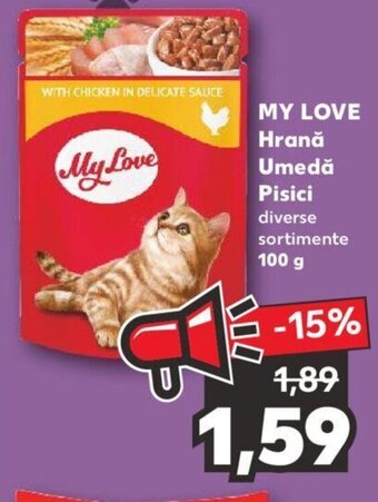 Kaufland MY LOVE Hrană Umedă Pisici diverse sortimente 100 g Ofertă
