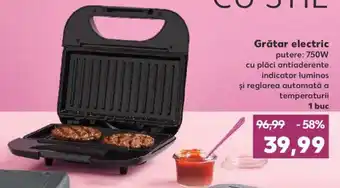 Kaufland Grătar electric putere: 750W 1 buc Ofertă