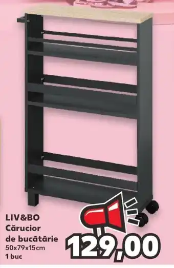 Kaufland LIV&BO Cărucior de bucătărie 50x79x15cm 1 buc Ofertă