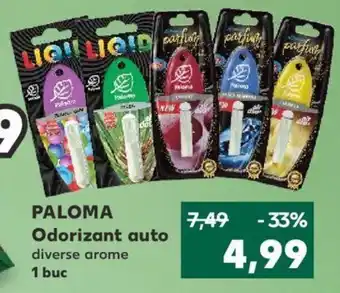 Kaufland PALOMA Odorizant auto diverse arome 1 buc Ofertă