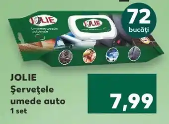 Kaufland JOLIE Şerveţele umede auto 1 set Ofertă