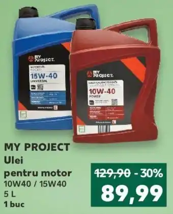 Kaufland MY PROJECT Ulei pentru motor 10W40 / 15W40 5 L 1 buc Ofertă
