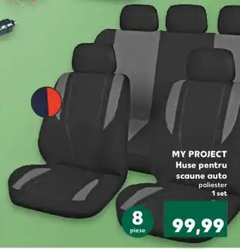 Kaufland MY PROJECT Huse pentru scaune auto poliester 1 set Ofertă