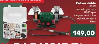 PARKSIDE Polizor dublu 120 W turație în gol: max 11500 rpm 1 buc