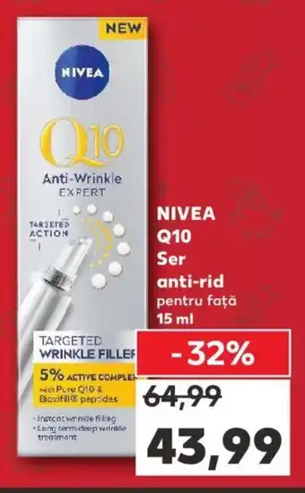 Kaufland NIVEA Q10 Ser anti-rid pentru faţă 15 ml Ofertă