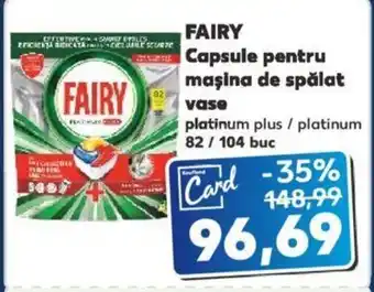 Kaufland FAIRY Capsule pentru maşina de spălat vase 82 / 104 buc Ofertă