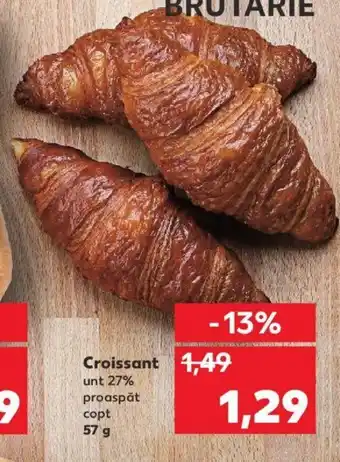 Kaufland Croissant unt 27% proaspăt copt 57 g Ofertă