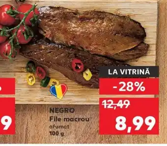 Kaufland NEGRO File macrou afumat 100 g Ofertă