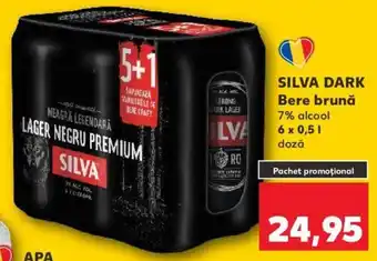 Kaufland SILVA DARK Bere brună 7% alcool 6 x 0.5l Ofertă