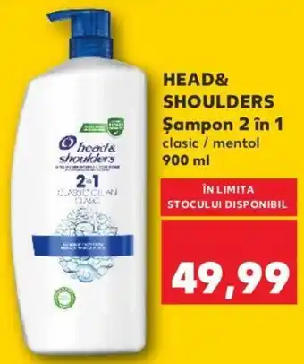 Kaufland HEAD& SHOULDERS Şampon 2 în 1 clasic / mentol 900ml Ofertă