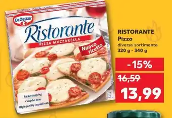 Kaufland Dr.Oetker Ristorante Pizza diverse sortimente 320 g - 340 g Ofertă