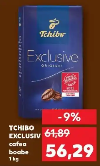 Kaufland TCHIBO EXCLUSIV cafea boabe 1 kg Ofertă