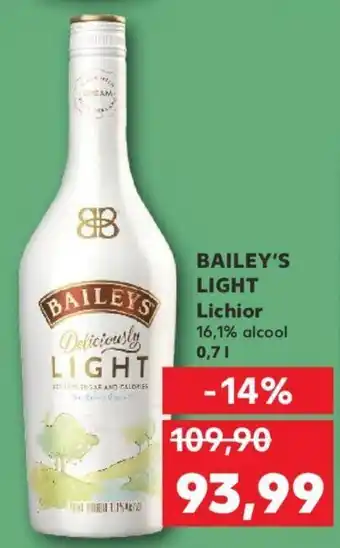 Kaufland BAILEY'S LIGHT Lichior 16,1% alcool 0.7l Ofertă