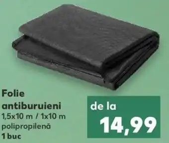 Kaufland COUNTRY Side Folie antiburuieni 1,5x10 m / 1x10 m polipropilenă 1 buc Ofertă